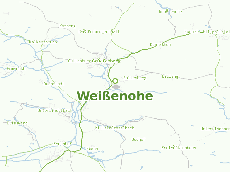 Karte von Weißenohe