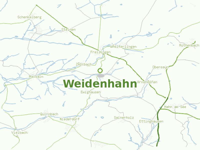 Karte von Weidenhahn