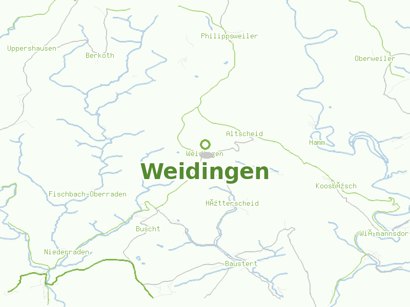 Karte von Weidingen
