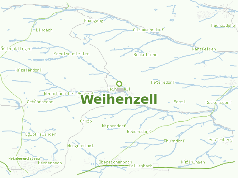 Karte von Weihenzell