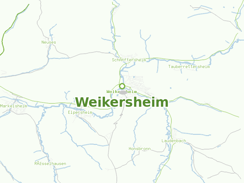 Karte von Weikersheim