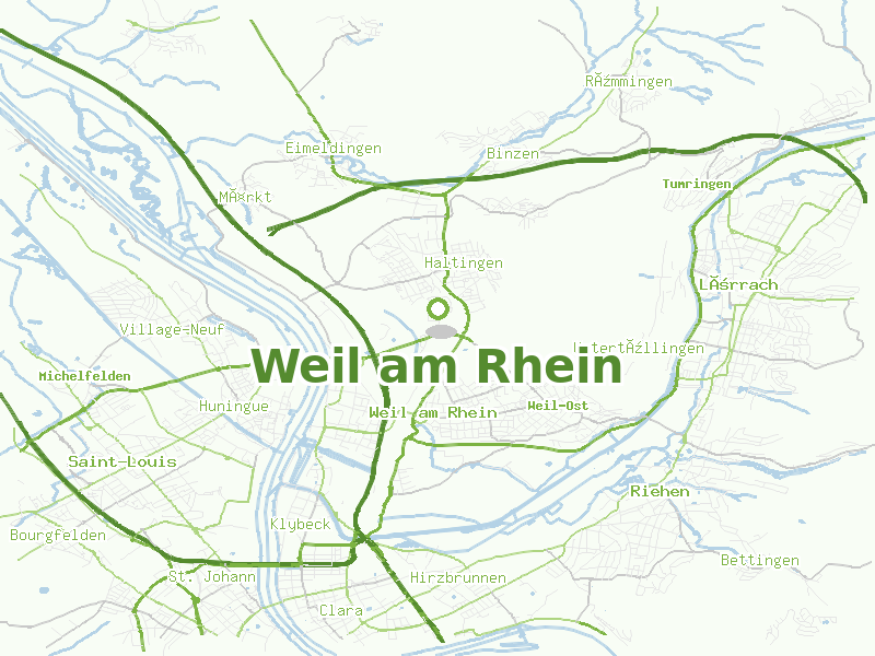 Karte von Weil am Rhein