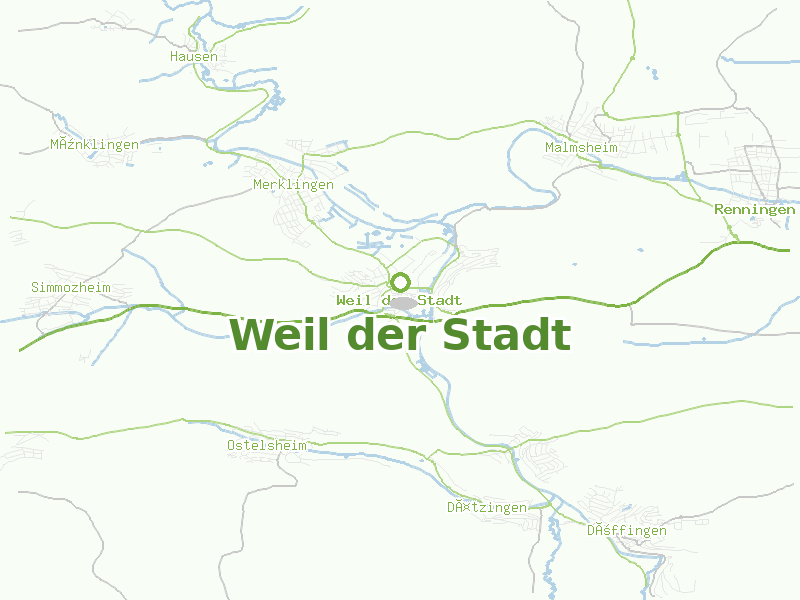 Karte von Weil der Stadt