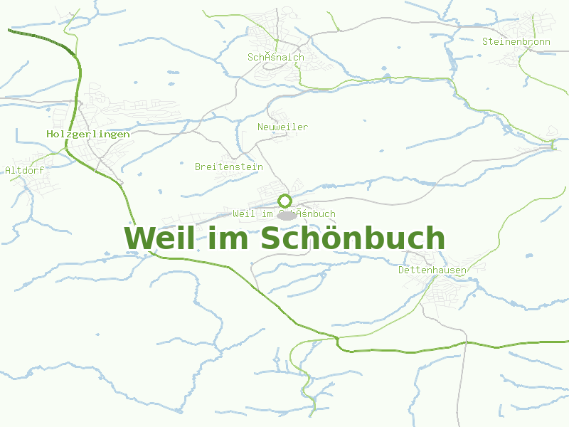 Karte von Weil im Schönbuch