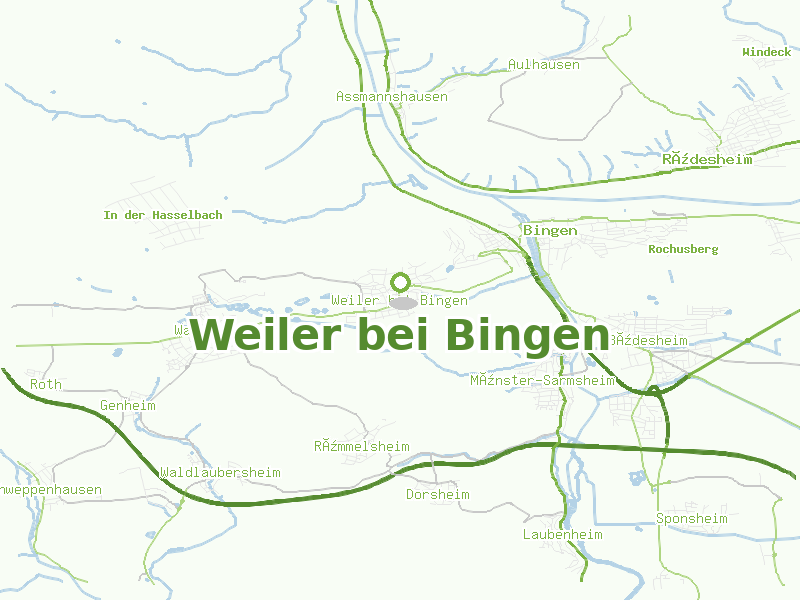 Karte von Weiler bei Bingen