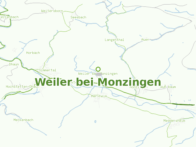 Karte von Weiler bei Monzingen