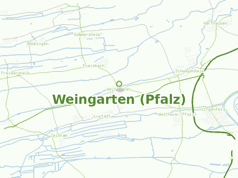 Karte von Weingarten (Pfalz)