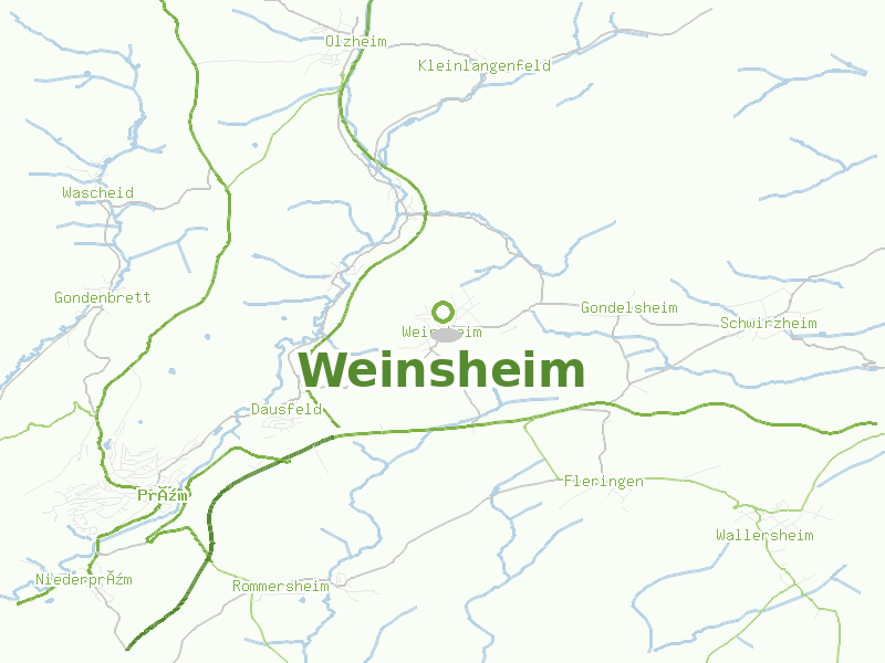 Karte von Weinsheim