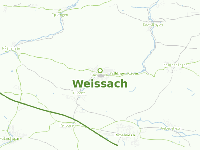 Karte von Weissach