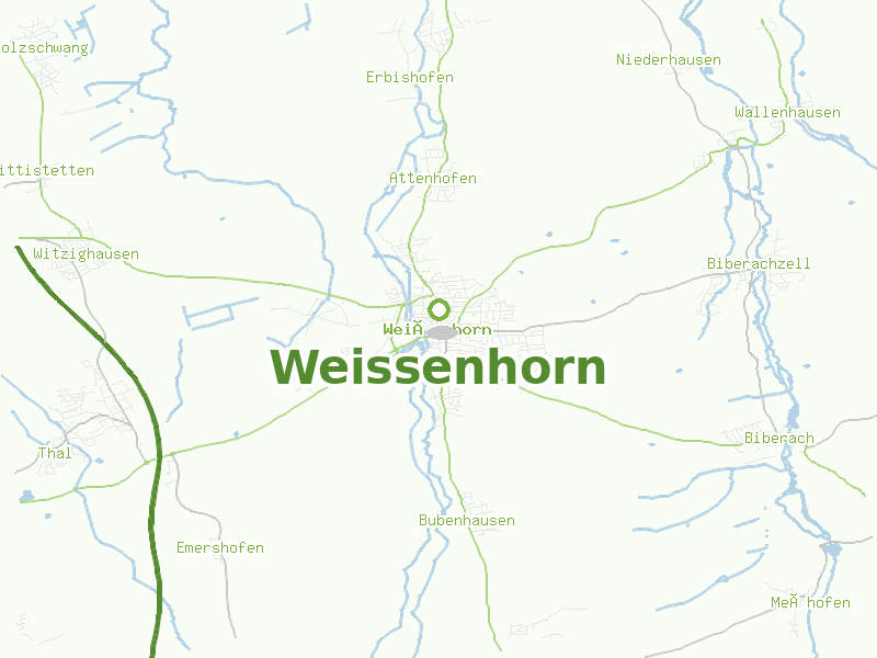Karte von Weissenhorn