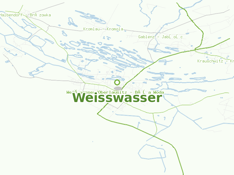 Karte von Weisswasser