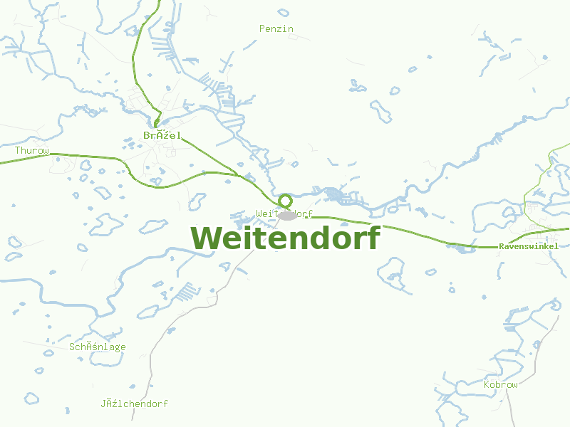 Karte von Weitendorf