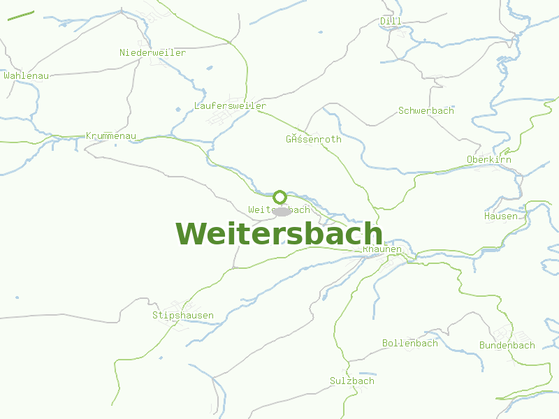 Karte von Weitersbach