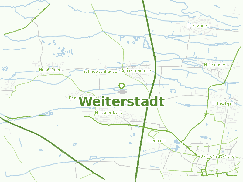 Karte von Weiterstadt