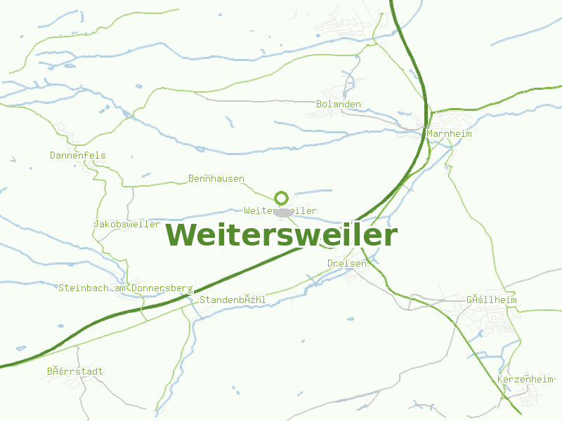 Karte von Weitersweiler