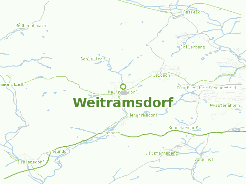 Karte von Weitramsdorf