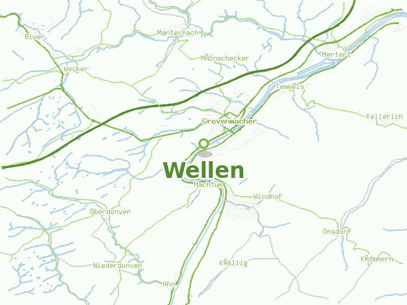 Karte von Wellen