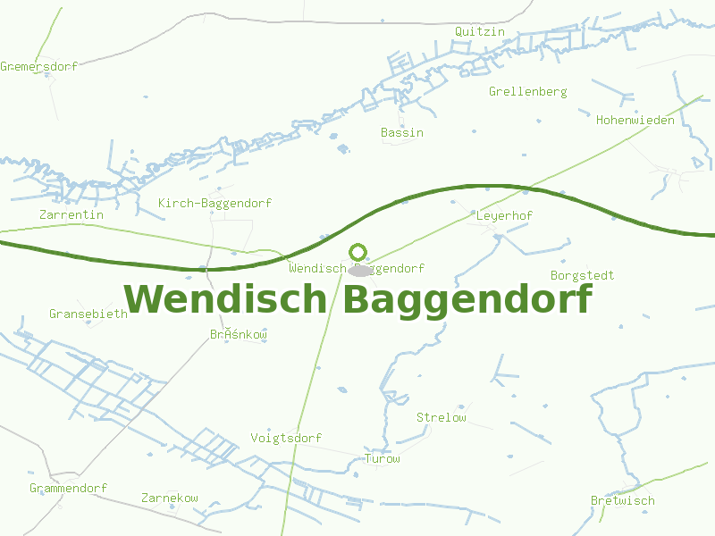 Karte von Wendisch Baggendorf
