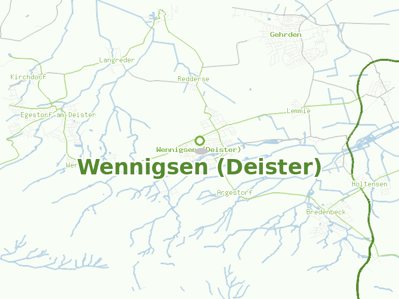 Karte von Wennigsen (Deister)