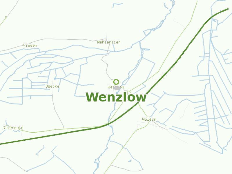 Karte von Wenzlow