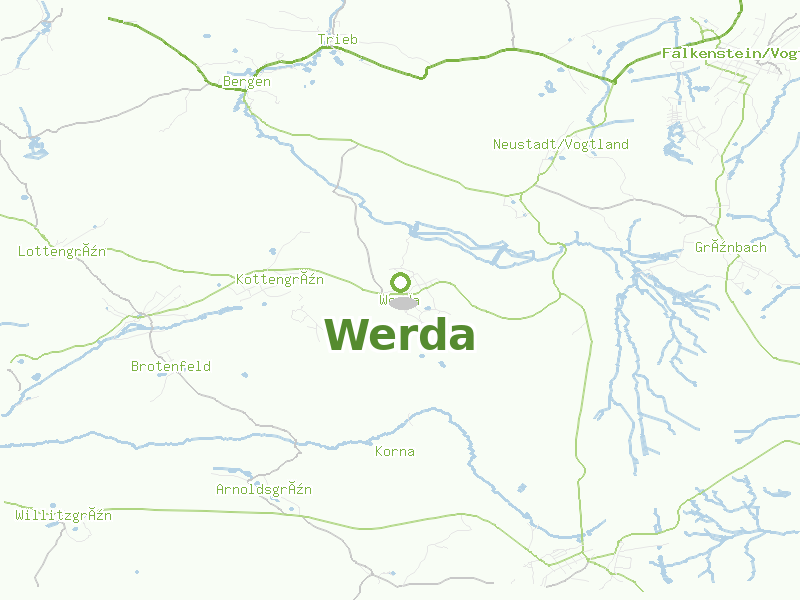 Karte von Werda