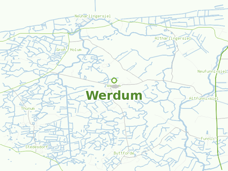 Karte von Werdum