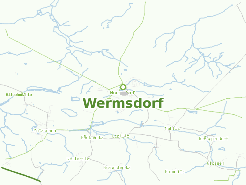 Karte von Wermsdorf