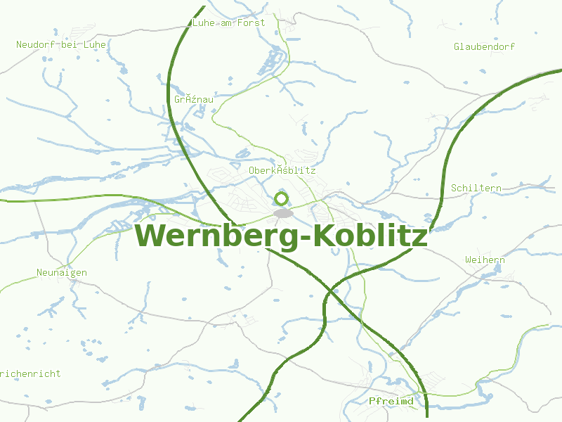 Karte von Wernberg-Koblitz