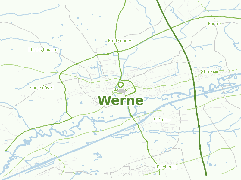 Karte von Werne