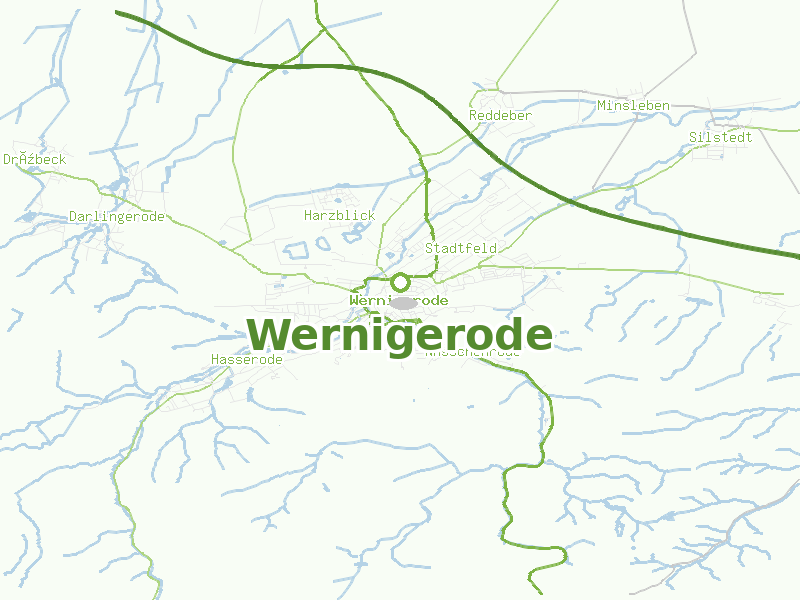 Karte von Wernigerode