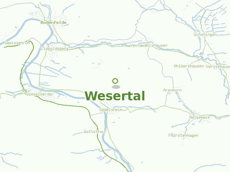 Karte von Wesertal