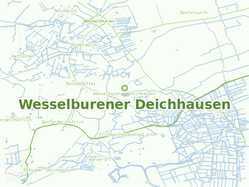 Karte von Wesselburener Deichhausen