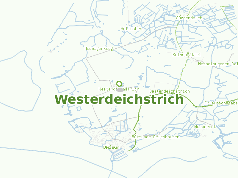 Karte von Westerdeichstrich