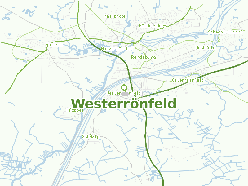 Karte von Westerrönfeld