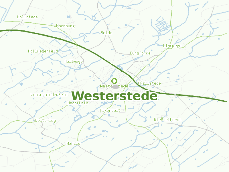 Karte von Westerstede
