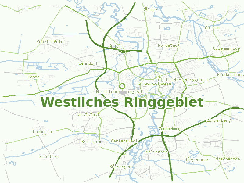 Karte von Westliches Ringgebiet
