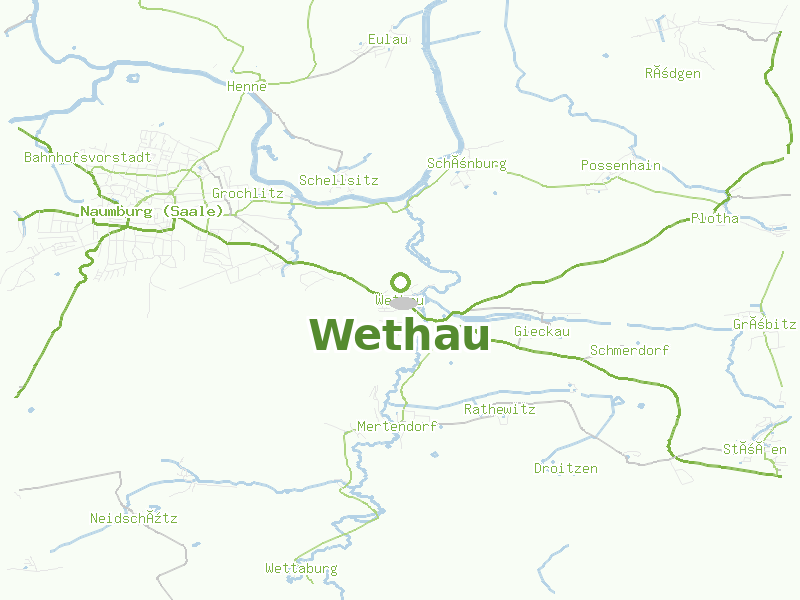 Karte von Wethau