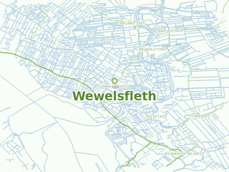 Karte von Wewelsfleth
