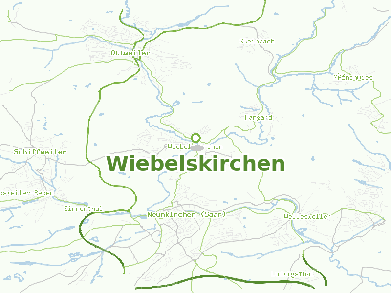 Karte von Wiebelskirchen