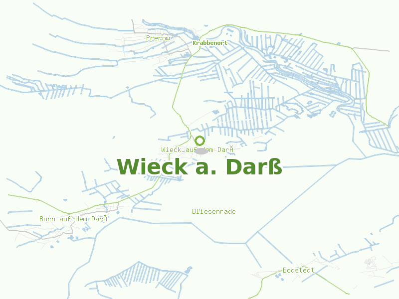 Karte von Wieck a. Darß