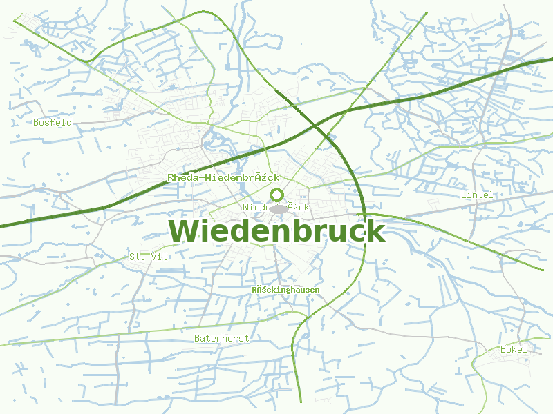 Karte von Wiedenbruck