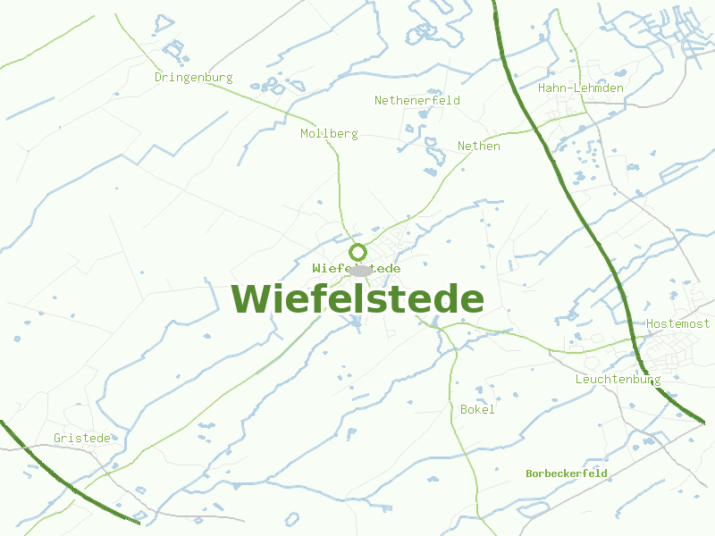 Karte von Wiefelstede