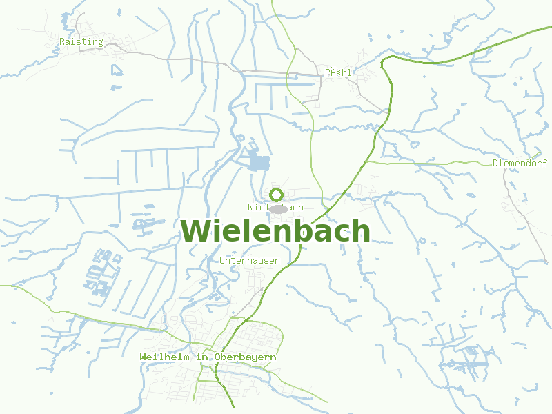 Karte von Wielenbach
