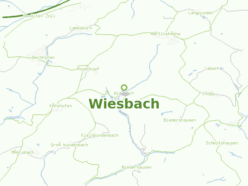 Karte von Wiesbach