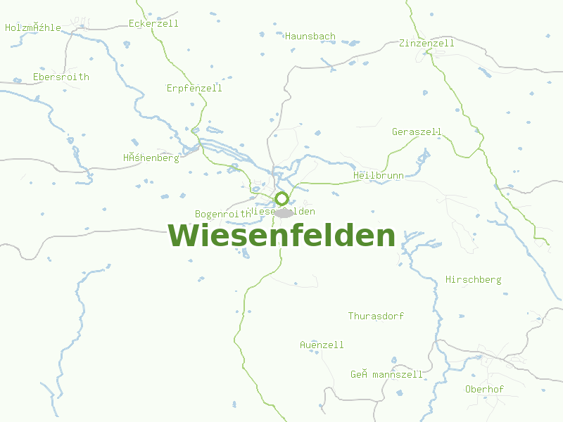 Karte von Wiesenfelden