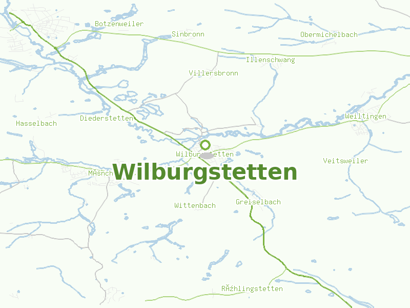 Karte von Wilburgstetten