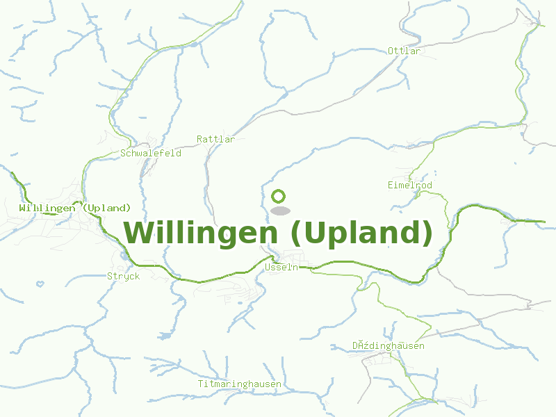 Karte von Willingen (Upland)