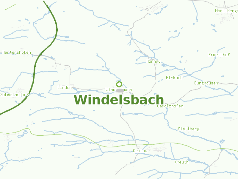 Karte von Windelsbach