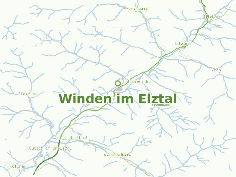 Karte von Winden im Elztal