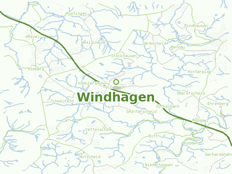 Karte von Windhagen
